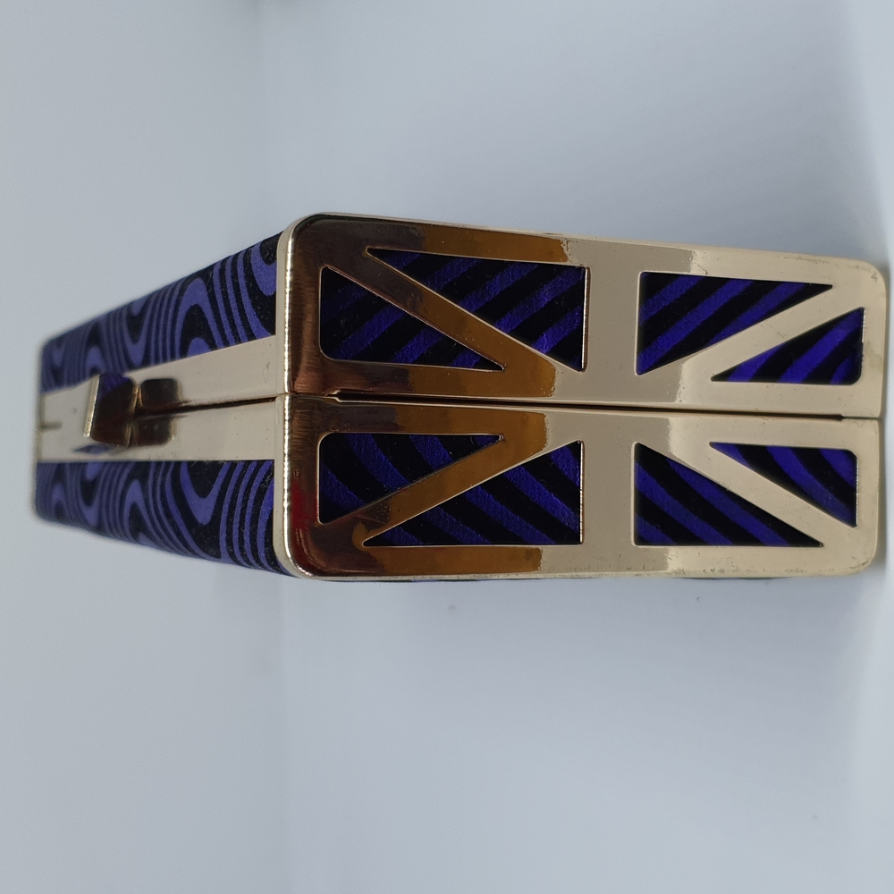 Blue clutch bag nwt unknown brand good quality 20mm x 9 mm x 4mm - Picture 2 of 5